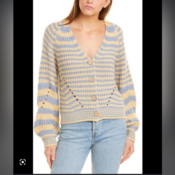 Botanik Studio knit cardigan sweater - Picture 1 of 9